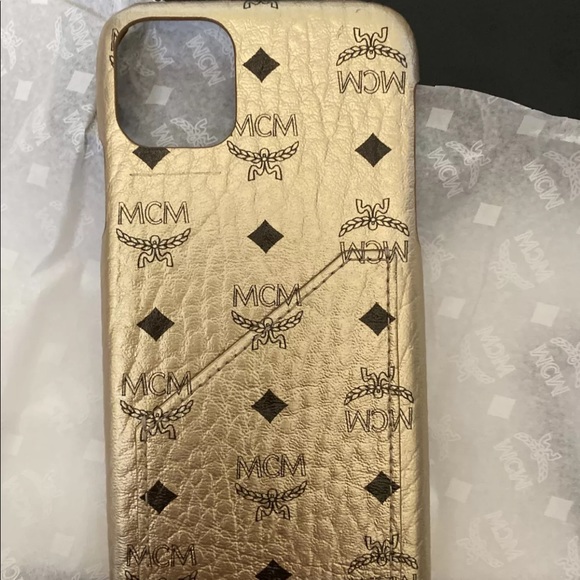 MCM iPhone 11 Pro Max Case Gold  $145+ Tax - Picture 4 of 8